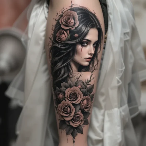 Vampire Enchantress & Thorned Roses