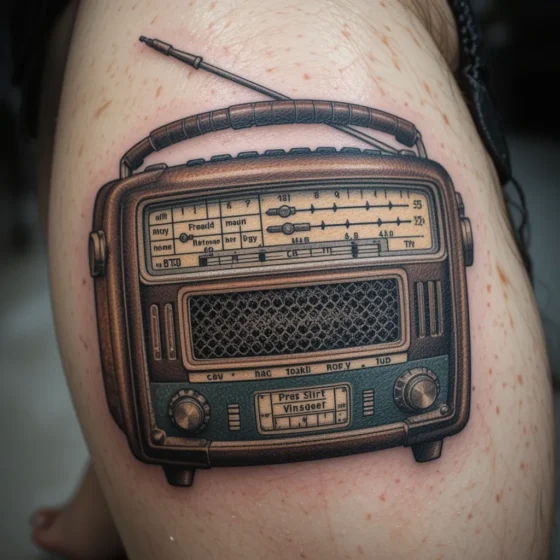 Vintage Radio Playing a Classic Tune
