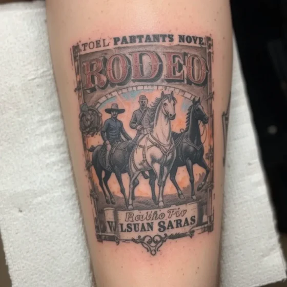 Vintage Rodeo Poster Design