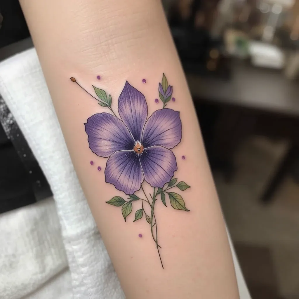 Watercolor Violet Design
