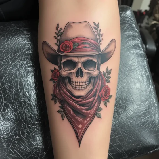 Western Bandana and Skull