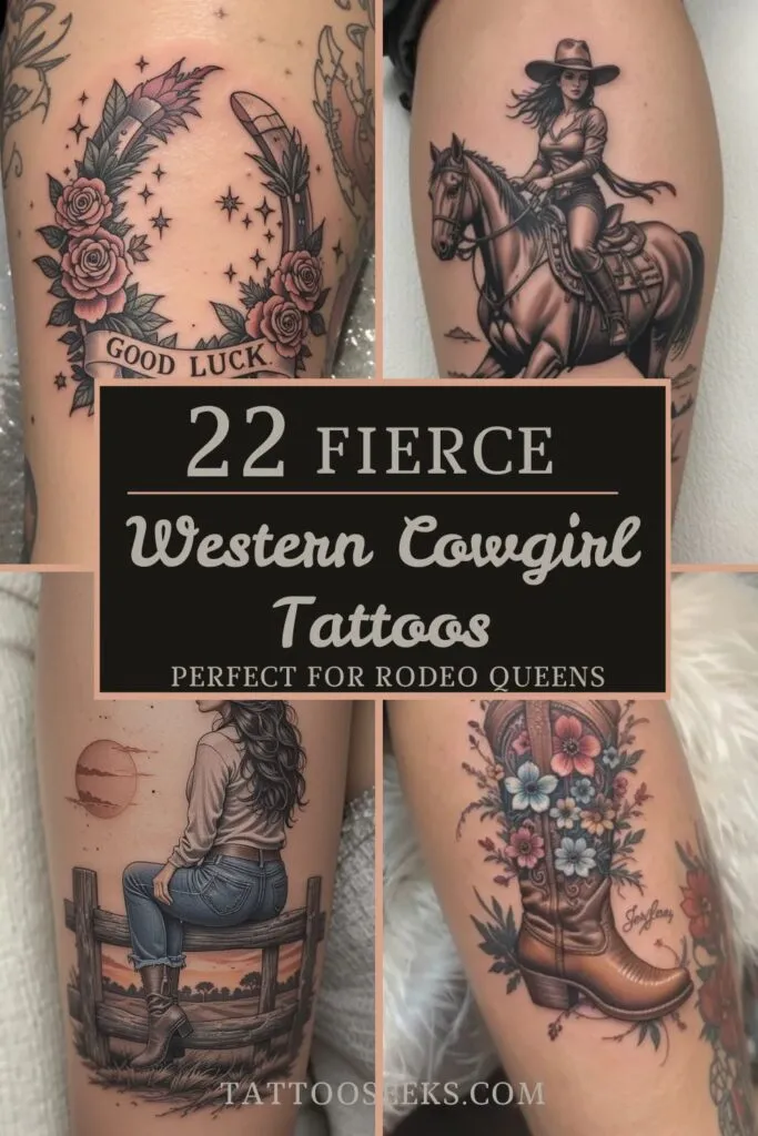 Western Cowgirl Tattoos