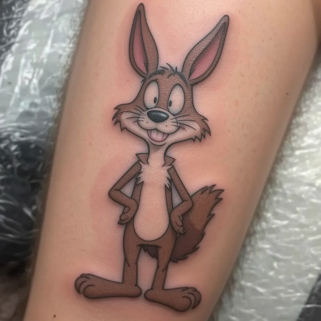 Wile E. Coyote Tattoo
