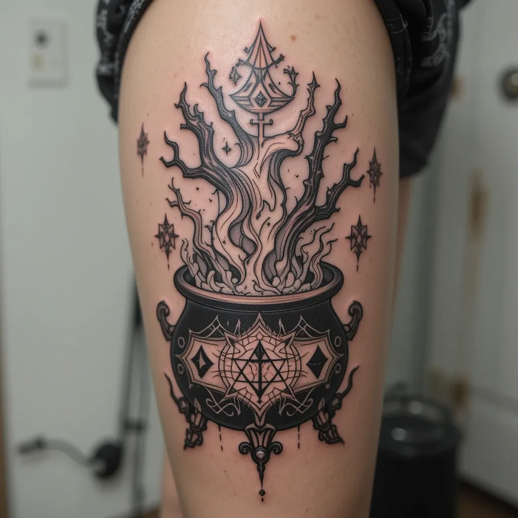 Witch’s Cauldron Tattoo