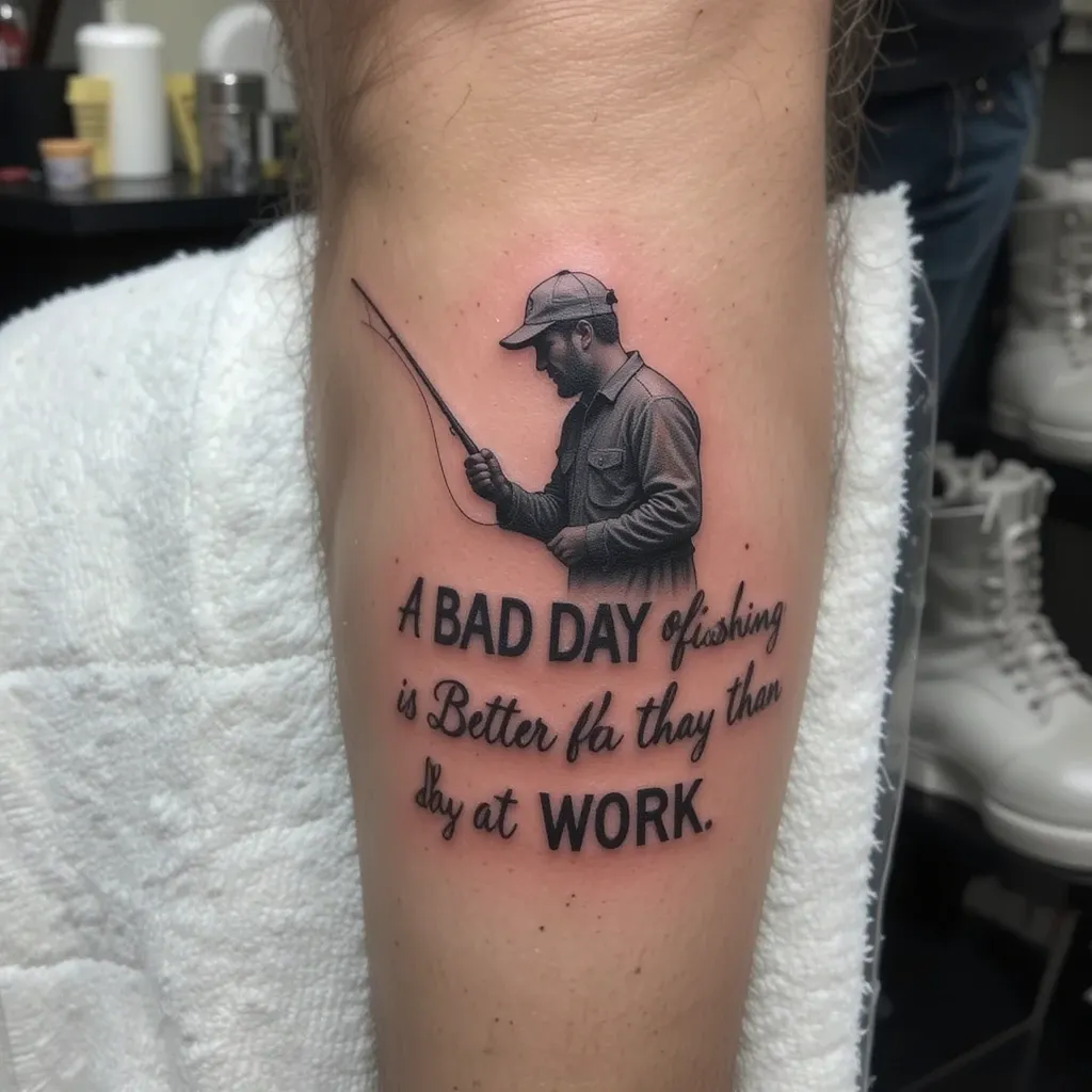 Fisherman’s Quote Tattoo