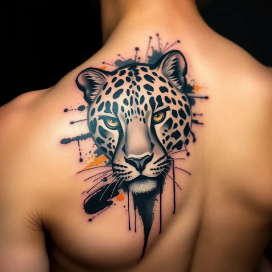 Abstract Leopard Tattoo