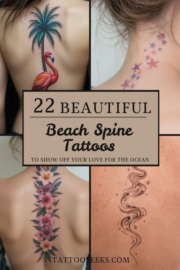 Beach Spine Tattoos