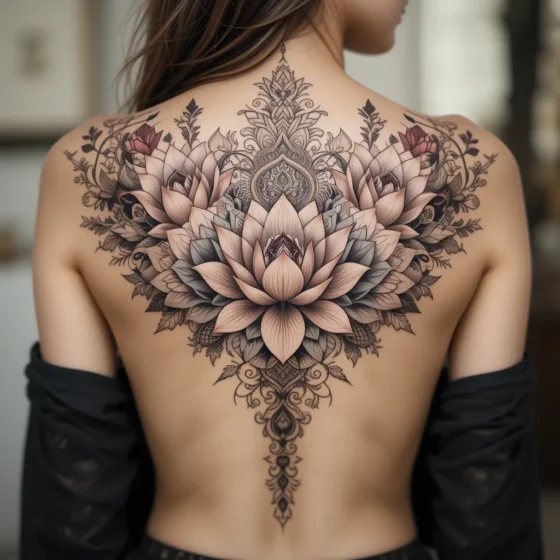 Floral Ornamental Tattoo