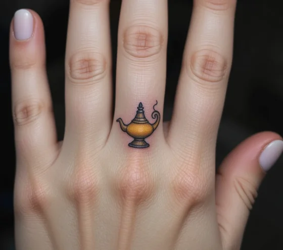 Genie’s Lamp in Finger Crease
