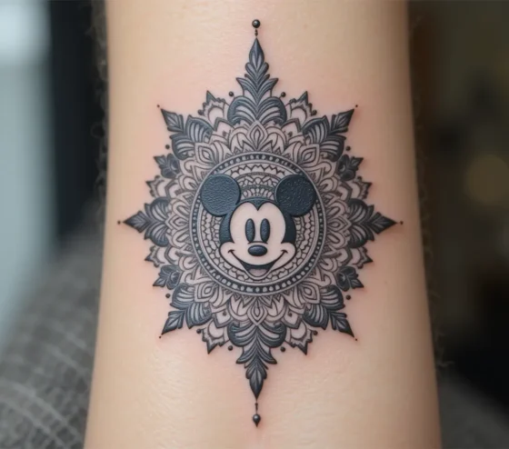 Hidden Mickey within a Mandala