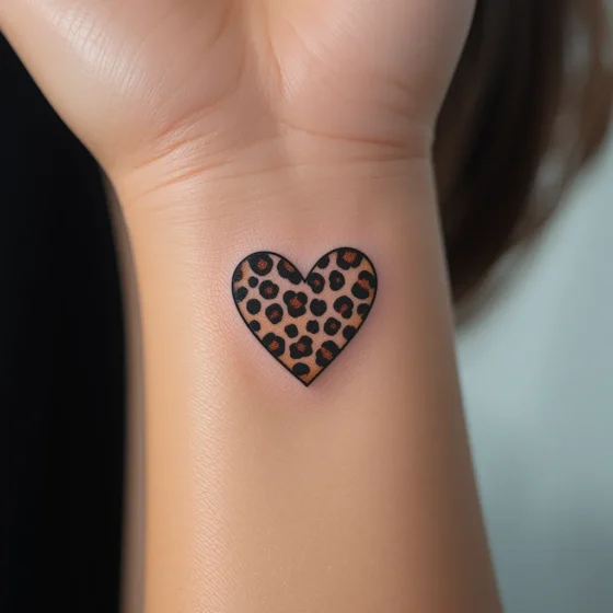 Leopard Print Heart