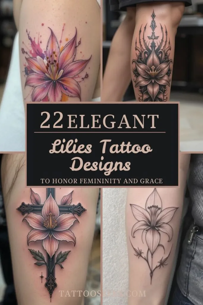 Lilies Tattoo Designs