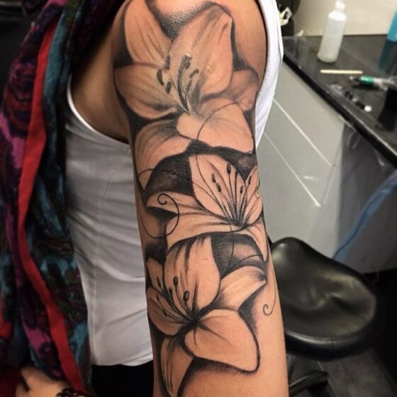 Lily Sleeve Tattoo