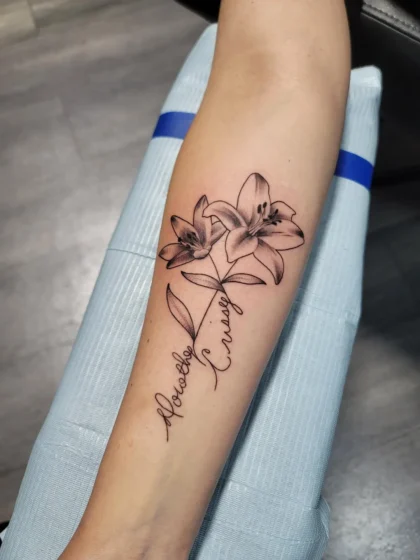 Memorial Lily with Date
