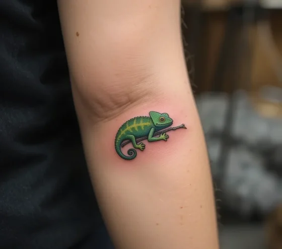 Pascal (Tangled) on Inner Elbow Fold