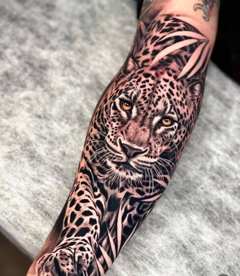 Realistic Leopard Portrait