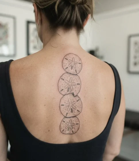 Sand Dollars Stacked Like Coins