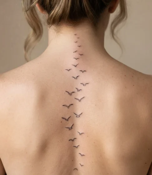 Seagulls Flying