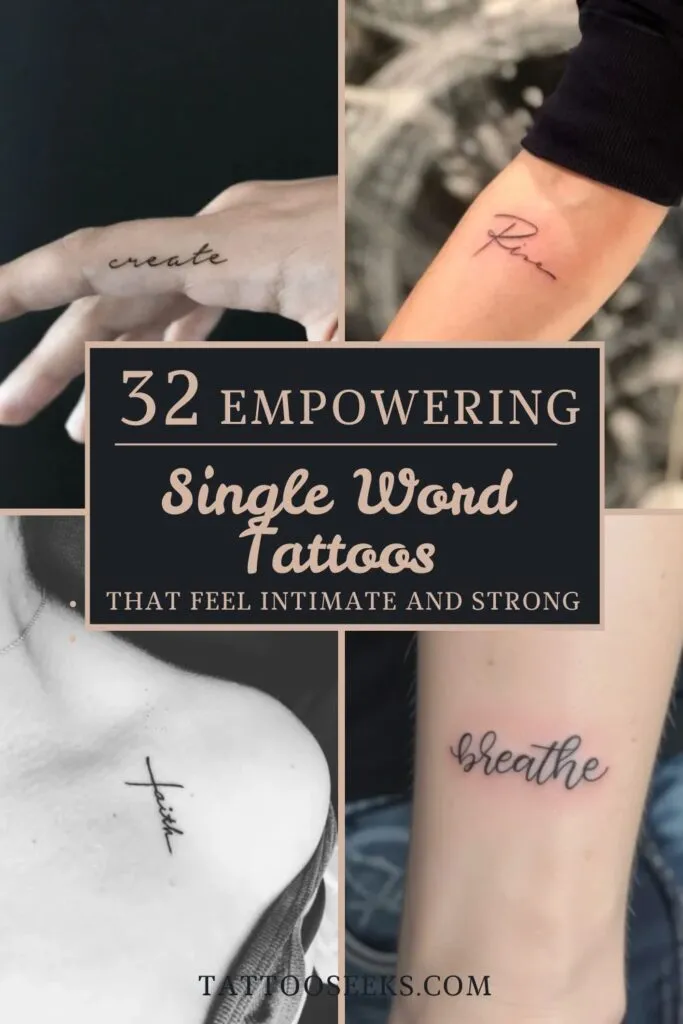 Single Word Tattoos