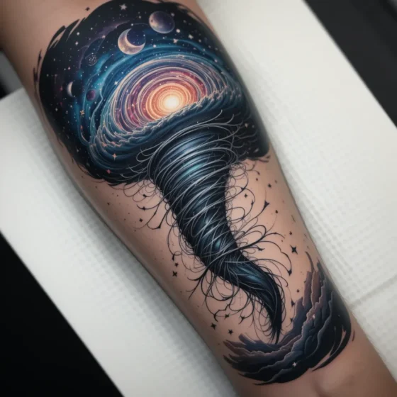 Tornado with Celestial Sky