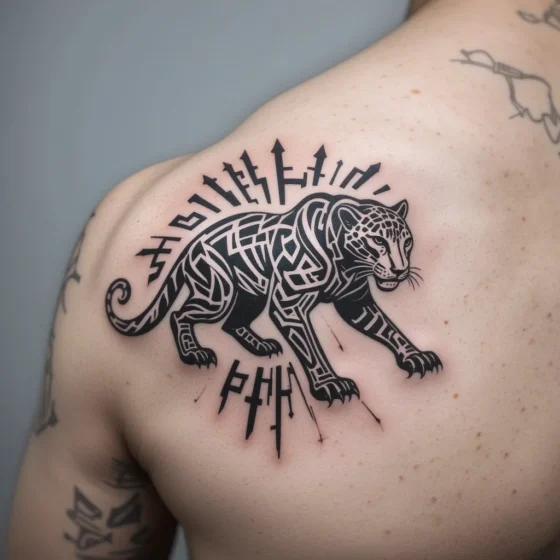 Tribal Leopard Design