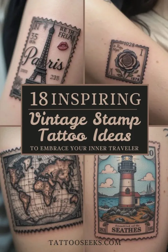 Vintage Stamp Tattoo Ideas