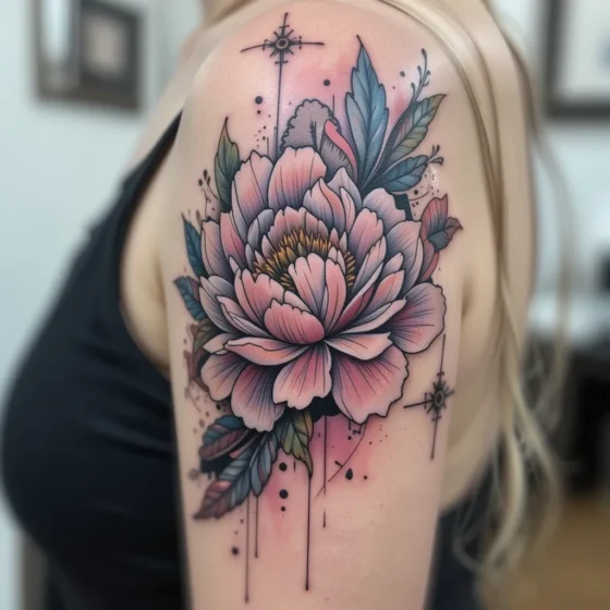 Abstract Peony Shapes