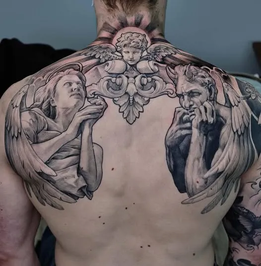 Angel and Devil on Each Shoulder