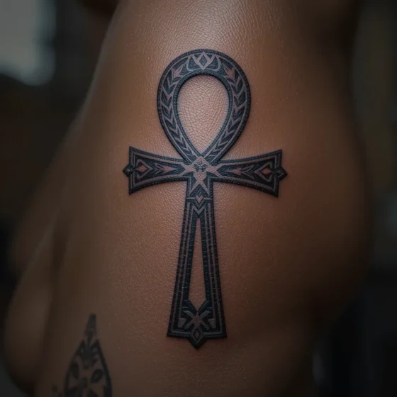 Ankh Cross Tattoo