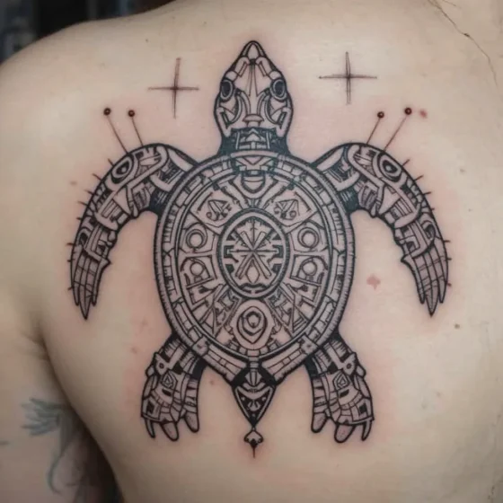 Aztec-Inspired Turtle