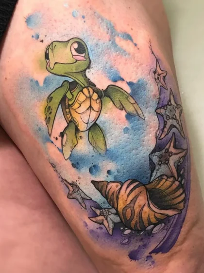 Baby Turtle Tattoo