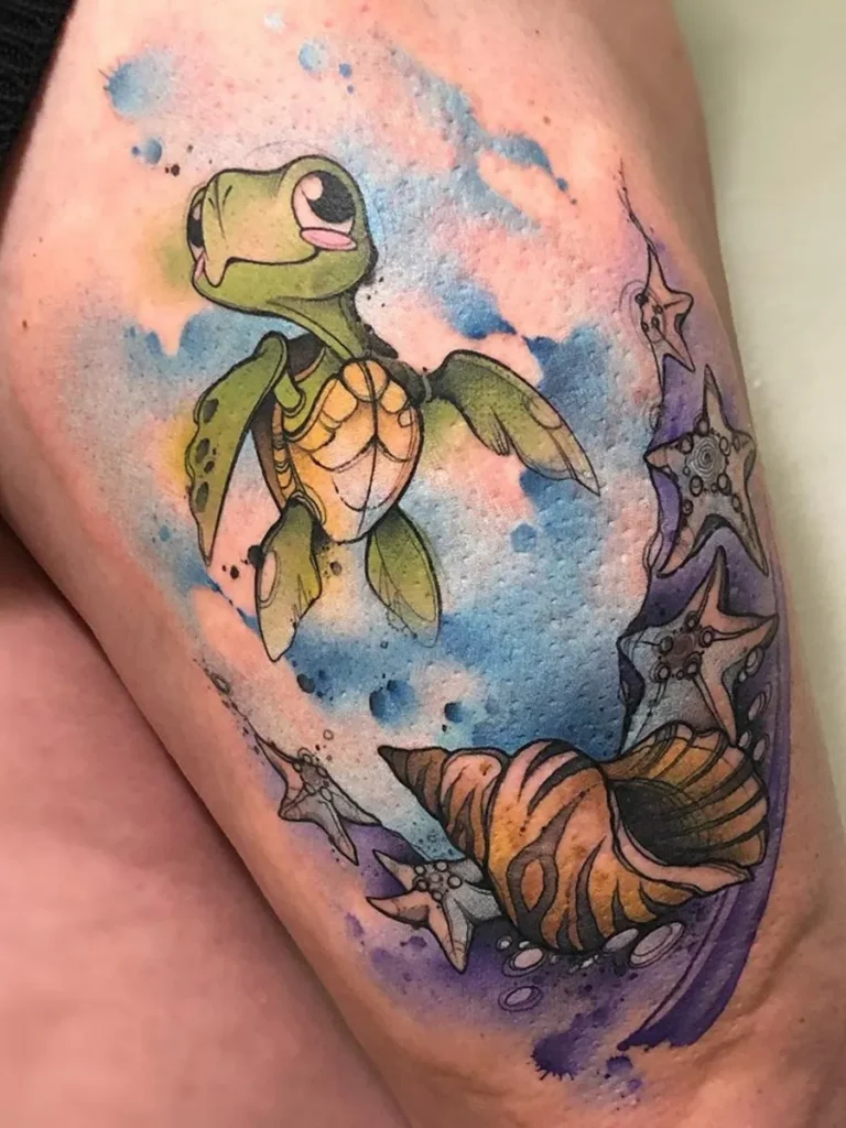 Baby Turtle Tattoo