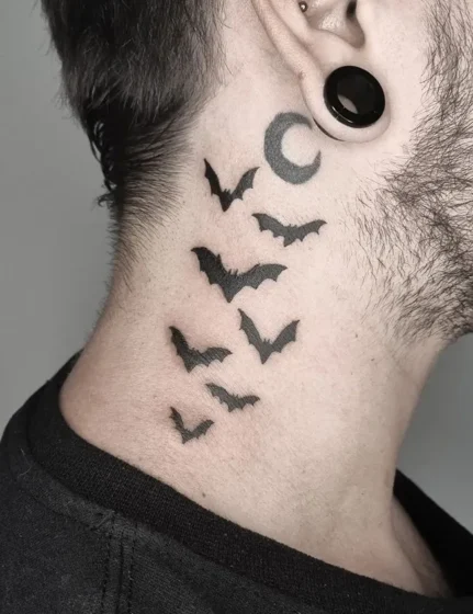 Bat on the Neck in Flash Style