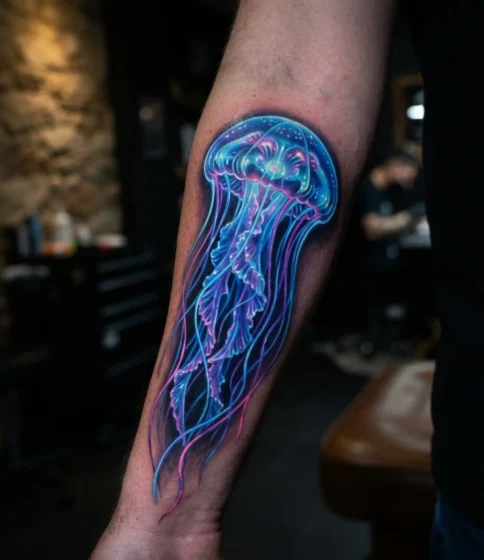 Bioluminescent Glow Jellyfish