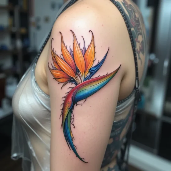 Bird of Paradise Tattoo