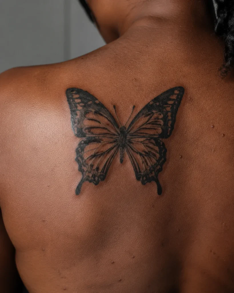 Black Butterfly Tattoo