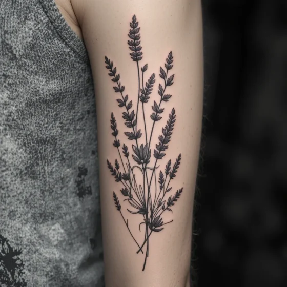 Black-and-Grey Lavender Sleeve