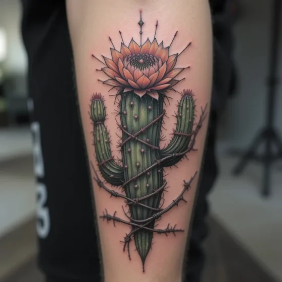 Blooming Through Barbed Wire