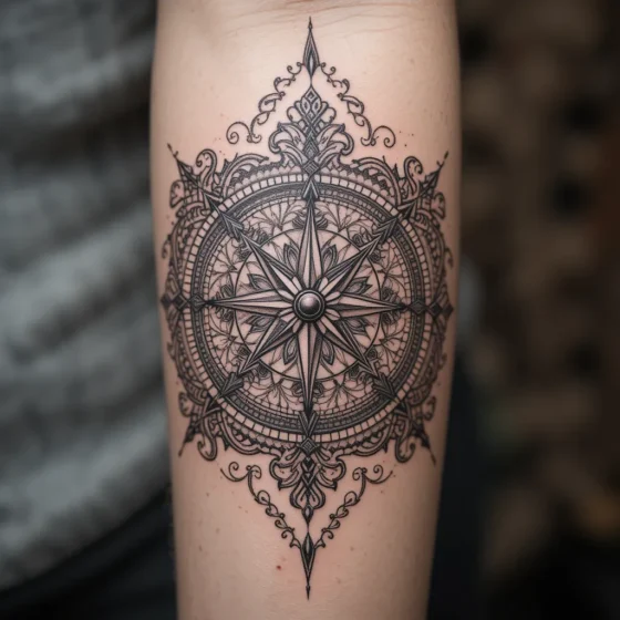 Compass Tattoo