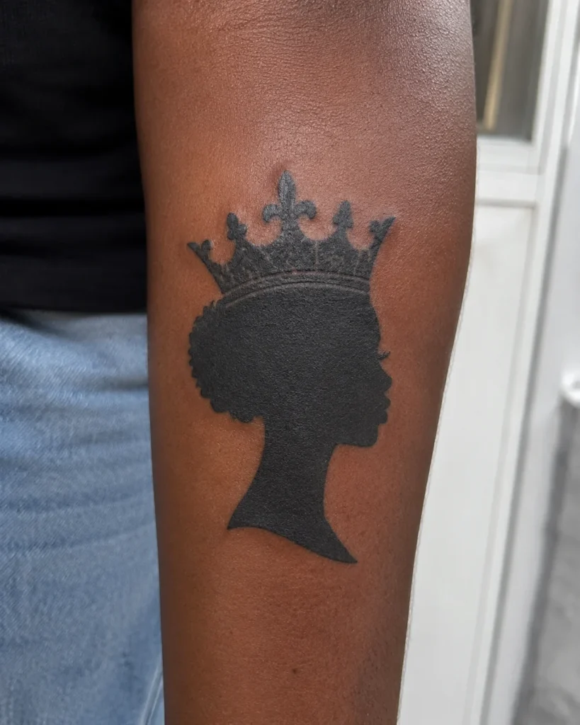 Crowned Queen Silhouette