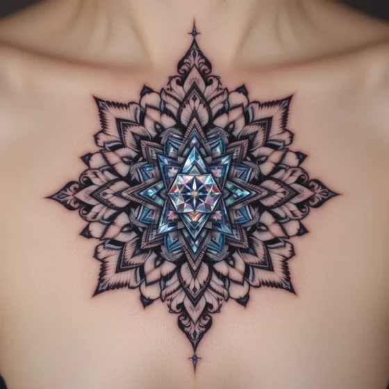 Diamond-Inspired Mandala