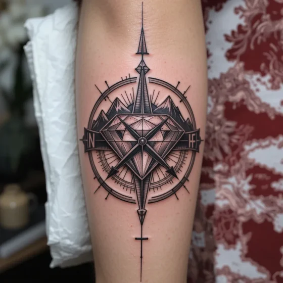 Diamond and Compass