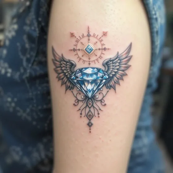 Diamond with Angel Halo