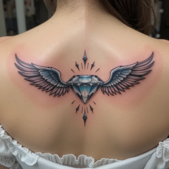 Diamond with Wings