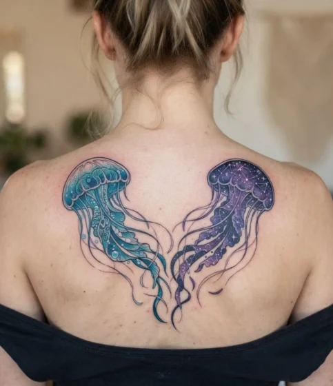 Dual Jellyfish Tattoo