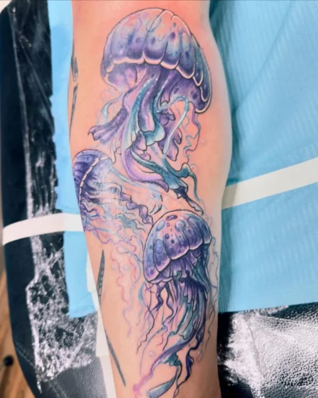 Dual Jellyfish Tattoo
