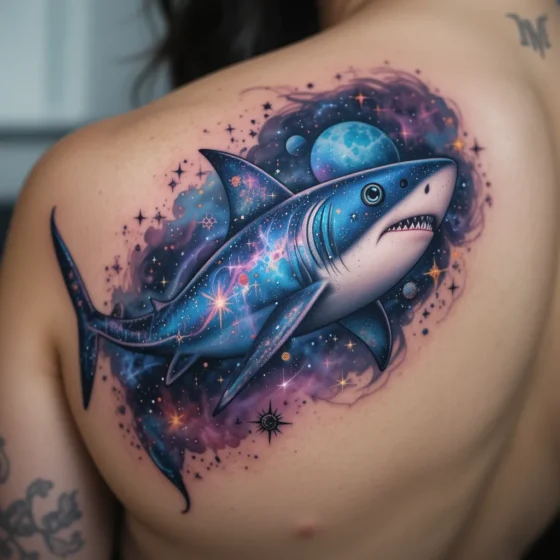 Galaxy Shark in Space