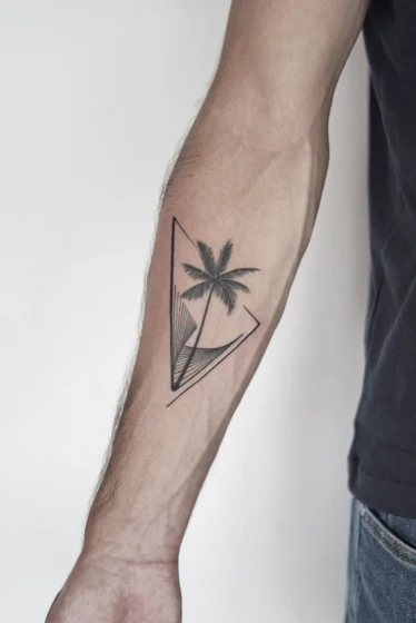 Geometric Palm Tree