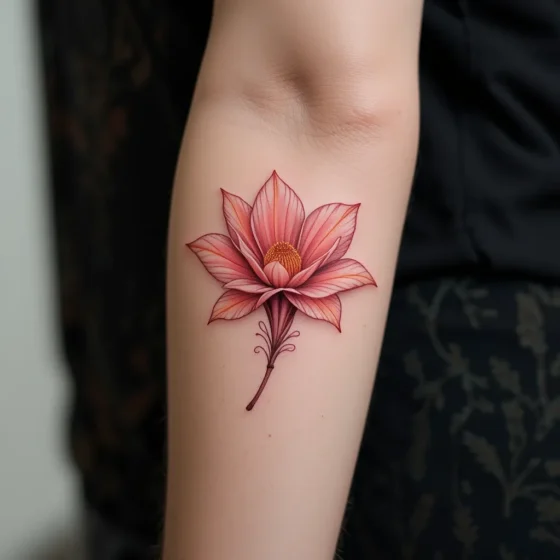 Ginger Flower Tattoo