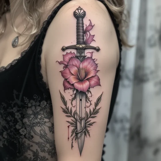 Gladiolus Bloom from a Broken Sword